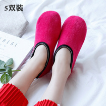 Early teaching autumn and winter plus velvet adult men's and women's floor socks adult indoor warm non-slip thick bottom socks baby toddler socks