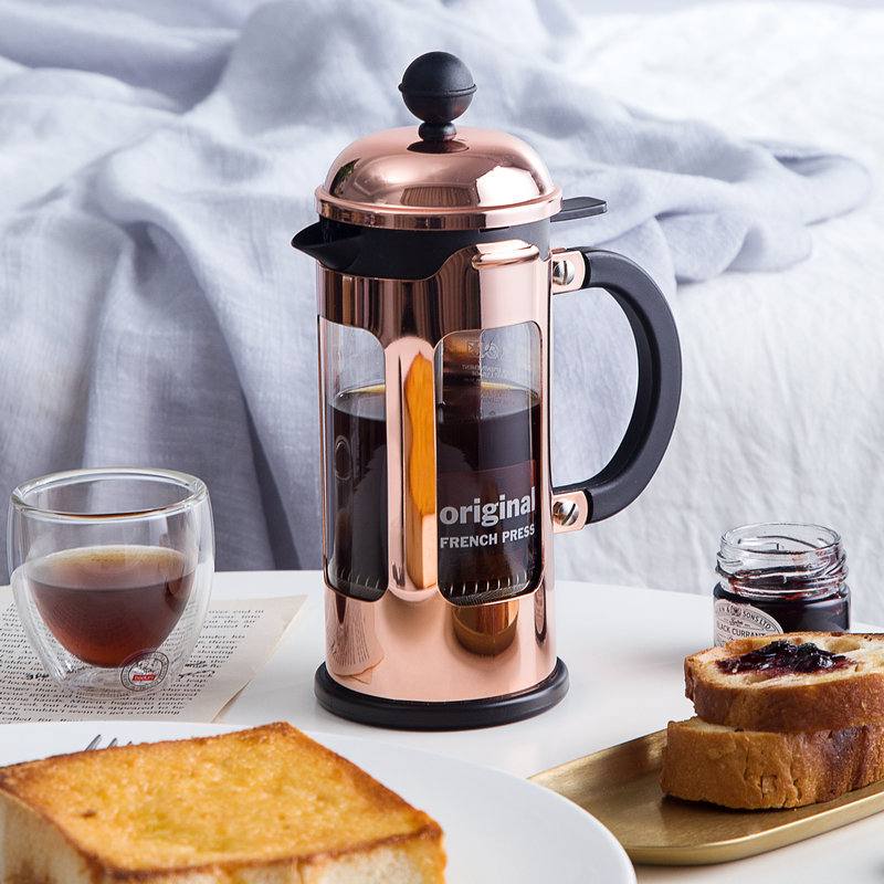 Bodum フレンチプレス 500ml 輸入ステンレス製コーヒーポット 耐熱フィルタープレス ティーポット 小容量 シャンプー