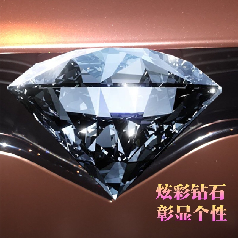 Suitable for Tesla MODEL3XS steering wheel crystal diamond decoration before and after car mark personality change loading patch drill