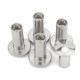 Jinchao 304 stainless steel flat round head semi-hollow rivets GB873 round head hollow rivets M2M2.5M3M4M5M6