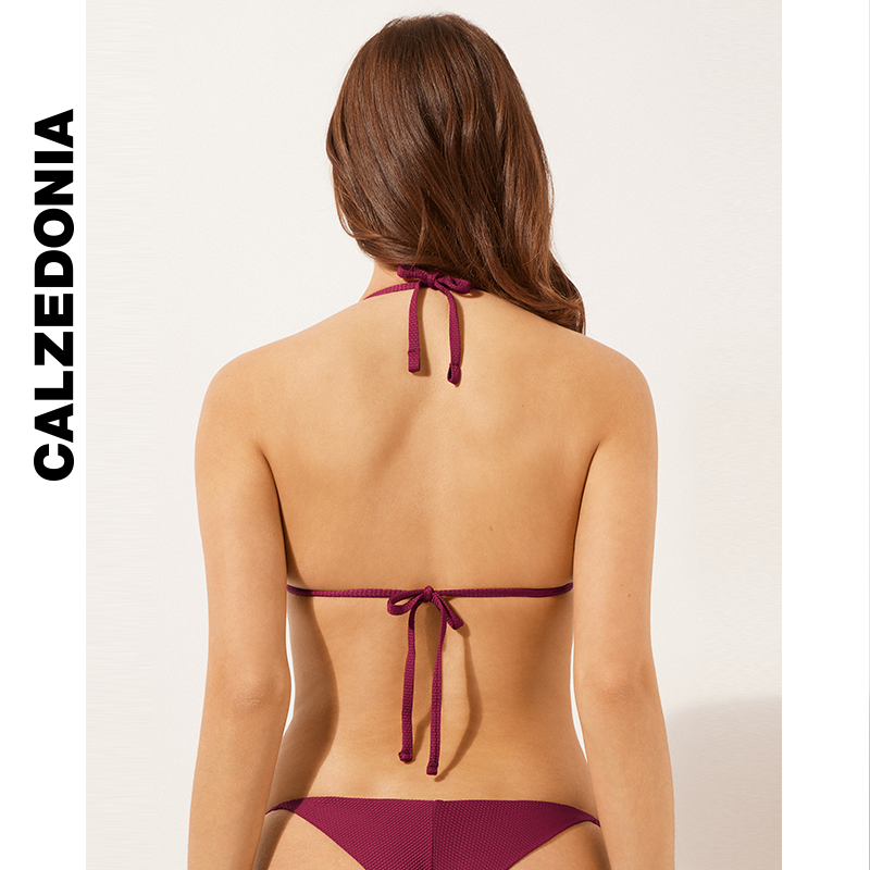 CALZEDONIA Kaze носки лето морской курорт текстура квадрат пряжка декоративный раздельный купальник 1866