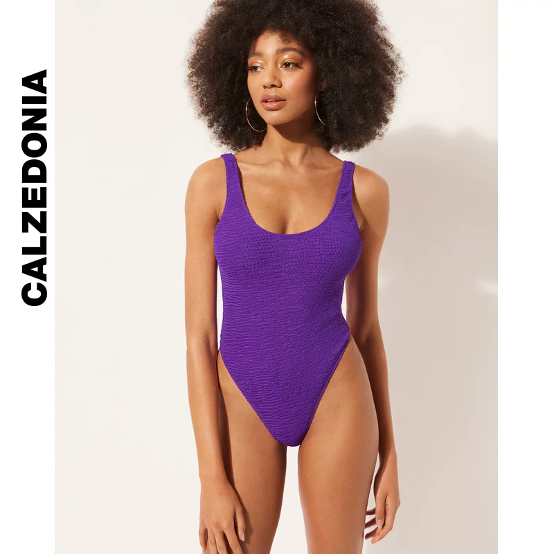 CALZEDONIA Kaze Итальянские носки лето дамы морской берег простой сморщенный волна слитный купальник 0IS1797
