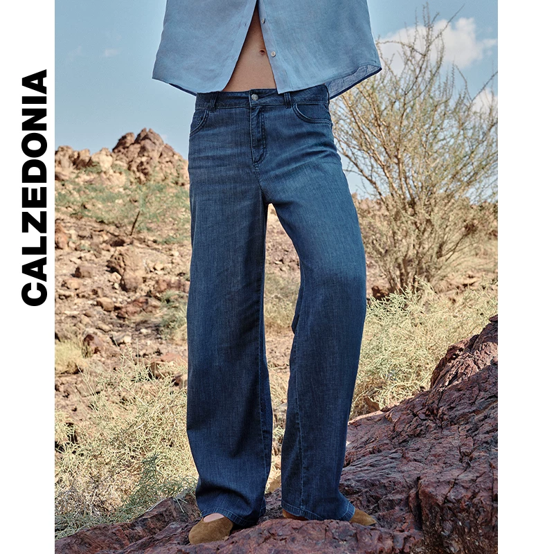 ЧУЛКИ CALZEDONIA Весна и лето Легкие джинсовые женские повседневные брюки CALZEDONIA MODP1264