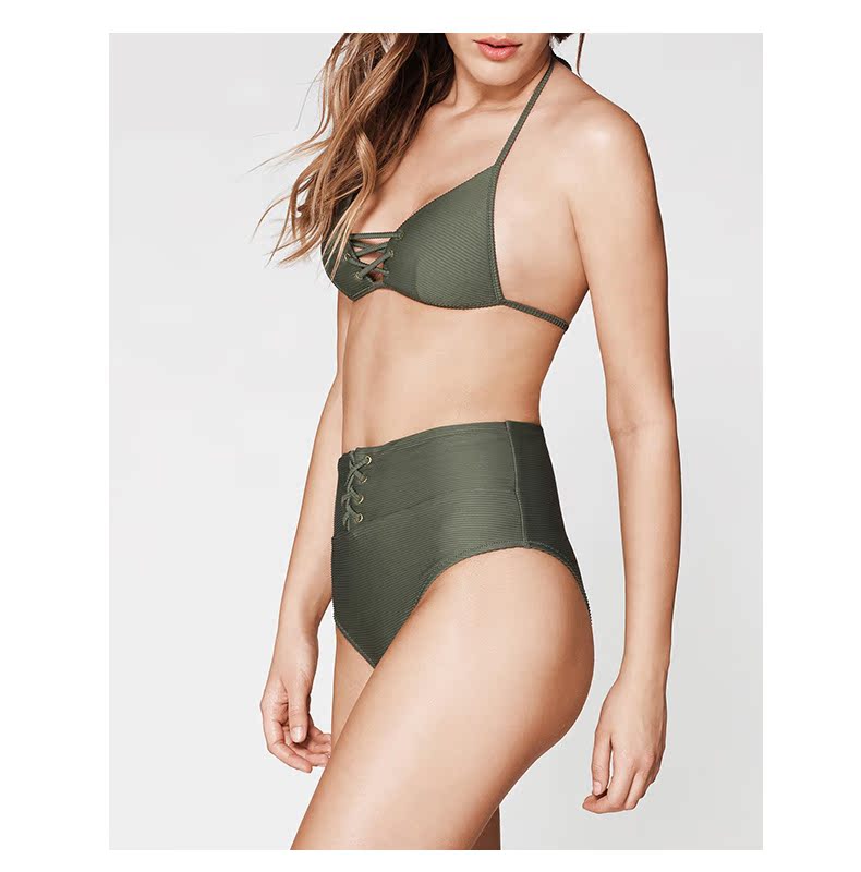 CALZEDONIA Ester nữ nâng cao eo bikini eo SA01514 7887 - Bikinis bộ đồ bơi nữ