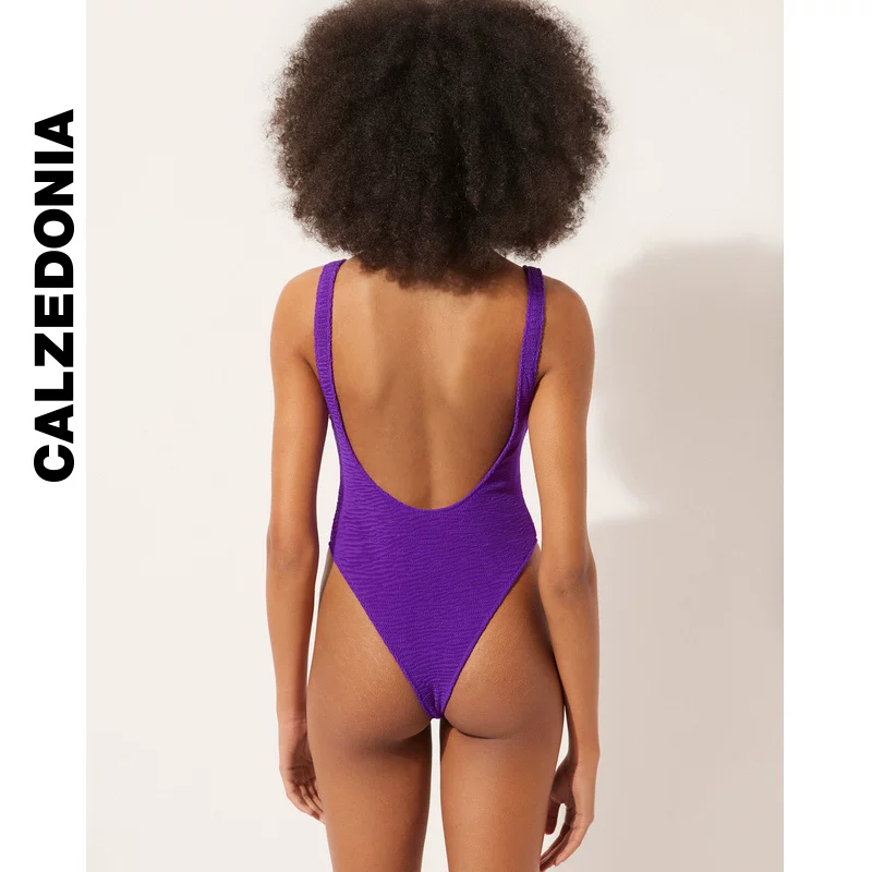 CALZEDONIA Kaze Итальянские носки лето дамы морской берег простой сморщенный волна слитный купальник 0IS1797