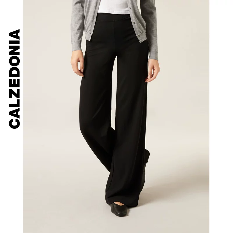 CALZEDONIA Kaze Итальянские носки осень женские повседневные модные широкие штаны расклешенные внутренние штаны Yamamoto pants MIP080