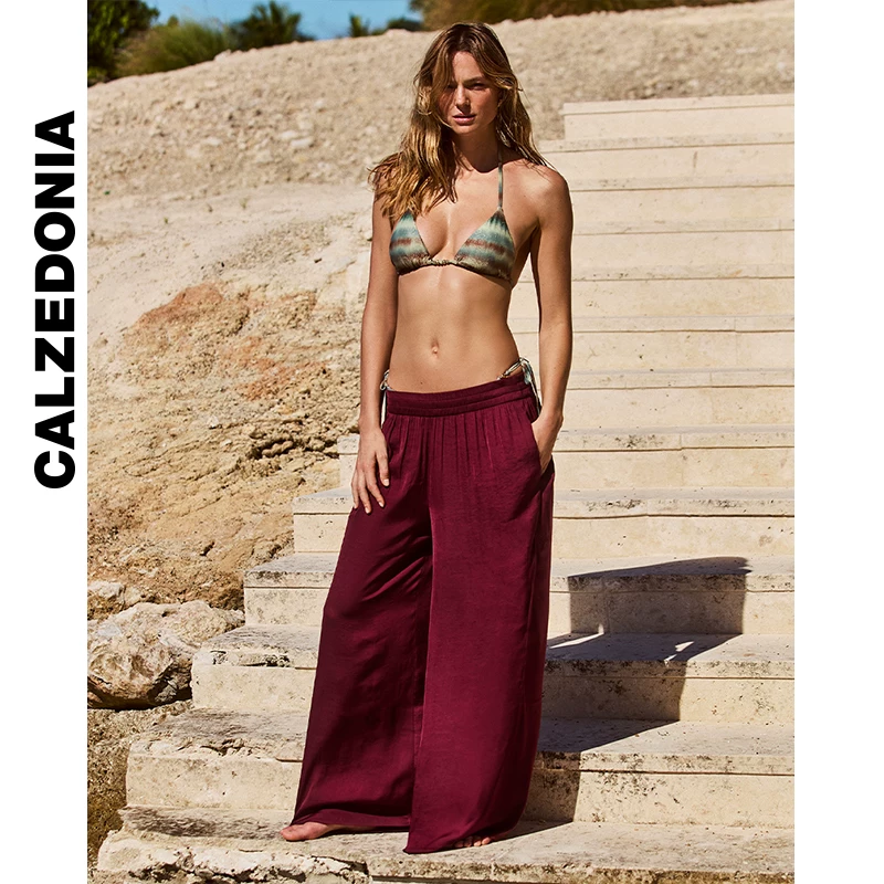 CALZEDONIA Kaze носки летний морской отдых мягкая тай-дай разделенный низ бикини 1859