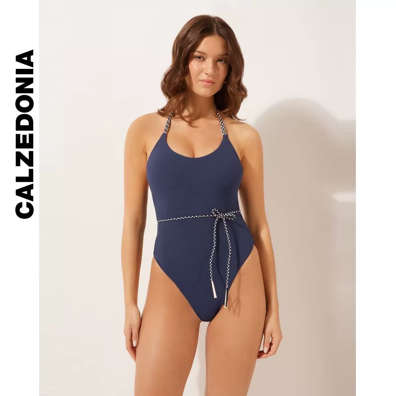 CALZEDONIA Казе Итальянские носки 25 Летние женские пляжные шорты Шнурованные половинки Шляпка-майка Купальник 0IS1864