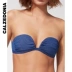 CALZEDONIA Đồ bơi nữ ống hàng đầu Bộ bikini màu xanh hàng đầu RFI1465 2675 - Bikinis shop do boi Bikinis