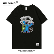 100% Cotton Short Sleeve Monster University Joint Name Little Red Book Fun Age Short Sleeve T-shirt