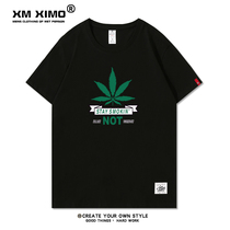 Original Hong Kong Style T-shirt Mens Short Sleeve Japanese Retro ulzzang Harajuku bf Wind Cotton Couple Half Sleeve Top Mens Clothing