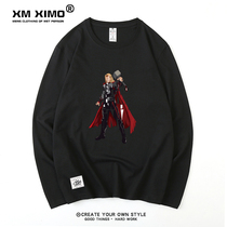 Autumn Korean version of long sleeve shirt men thin loose ins base shirt trend wild 2020 new T-shirt couple shirt