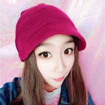 VINTAGE retro rural street Japanese and Korean casual fashion all-match cotton short-brimmed fashion pile hat set hair set