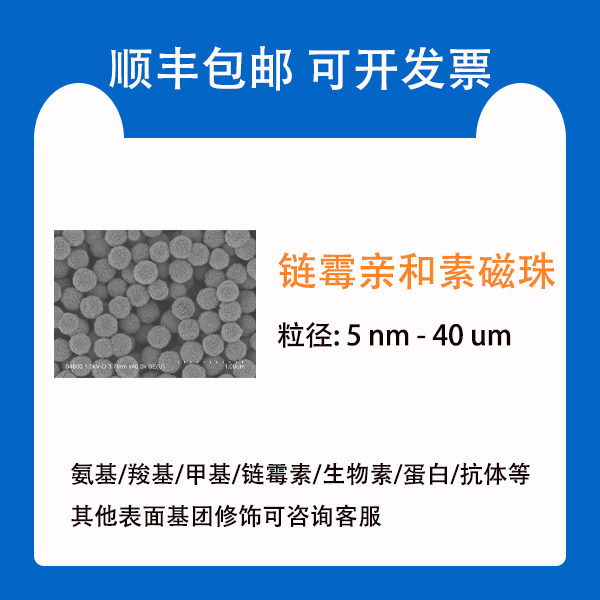 链霉亲和素磁性微球/SA磁珠/Streptavidin 磁性颗粒 5nm-40um 5ml