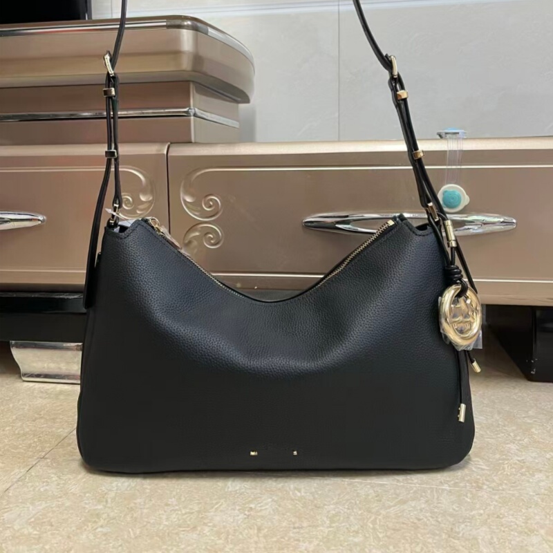 Micenkai Mk Nolita Medium-Sized Single-Shoulder Crossbody Underarm Bag Hobo Fashionable and Trendy Autumn and Winter Crescent-Shaped Women's Bag