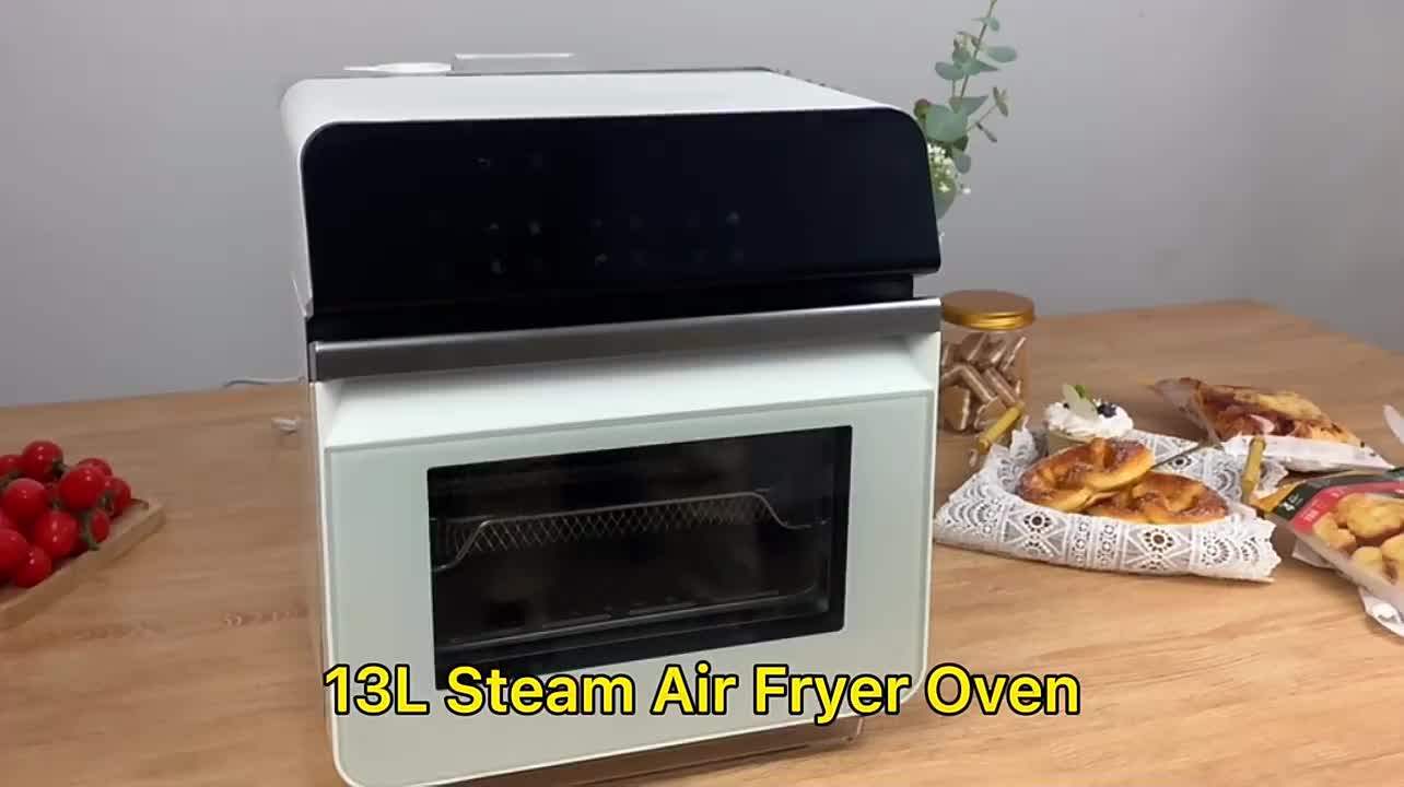 Steam Air Fryer Oven 15l With Rotation Feature Electric Deep Fryers