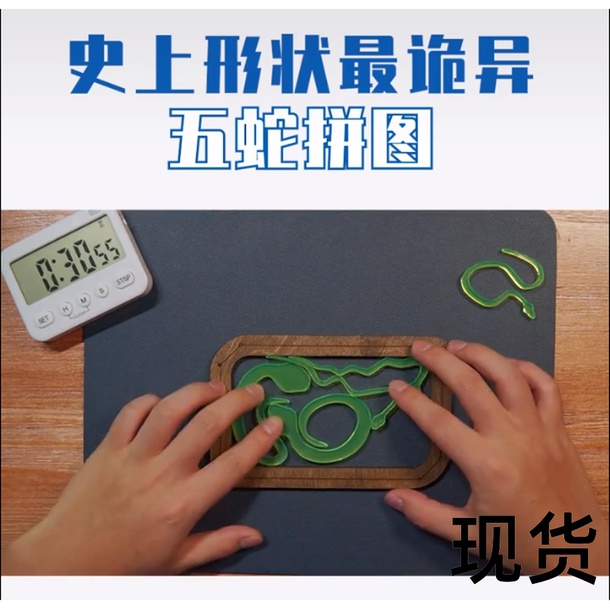 Five Snakes Puzzle Five Snake GM Jigsaw Puzzle Nine-Stage Anomalous Puzzles Puzzle of Brain Puzzle Toy Puzzle