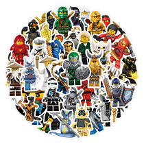 Cartoon Cute Ninjago Graffiti Childrens Water Cup Handbook Stationery Car Notebook Trolley Case Sticker Waterproof