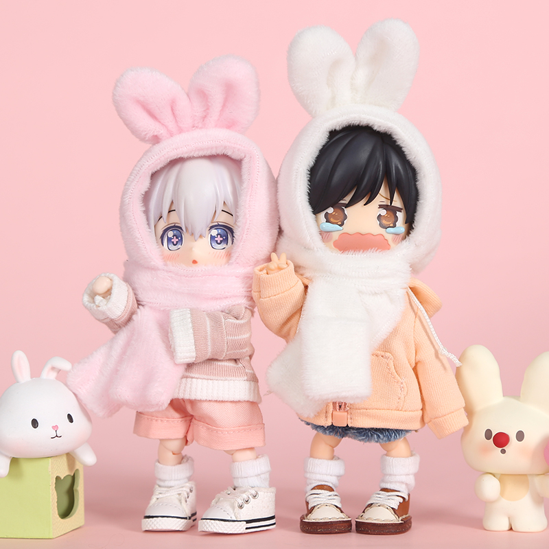 6 points BJD scarf hat gloves one ob11 doll clothing molly 12 points 8 points doll GSC clay head