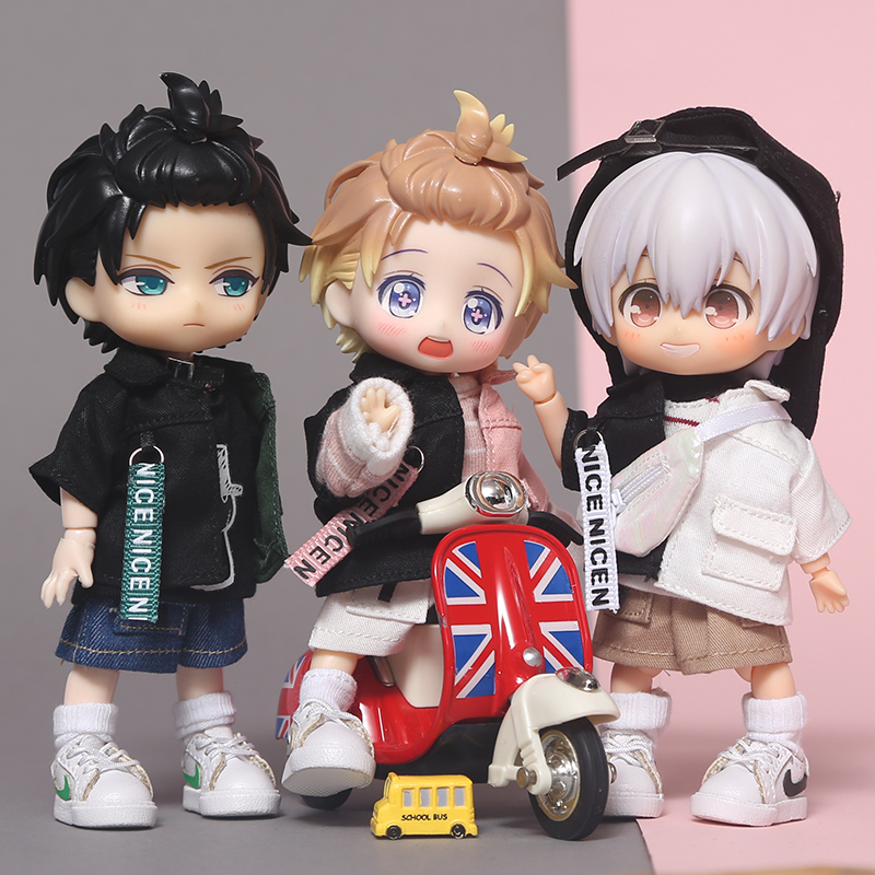 ob11 Doll Clothes with letter color color color color color jacket molly doll clothes circle 12 cm bjd GSC