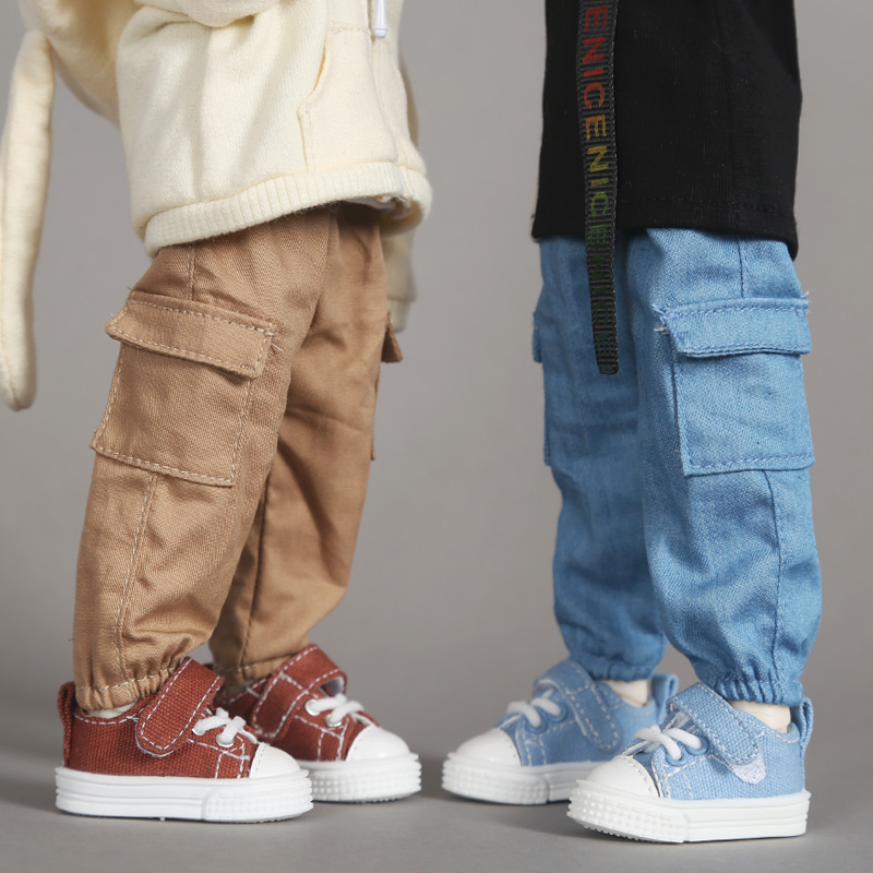 BJD 6 Sub-coat overalls Long pants pocket pants 1 6 yosd doll clothes big 6 Sub-coat