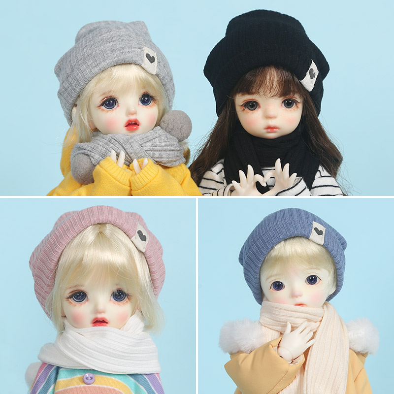 BJD 6 points 4 points Scarves Scarves Hats 1 6 Yosd Doll Clothes Large 6 points holala hat set