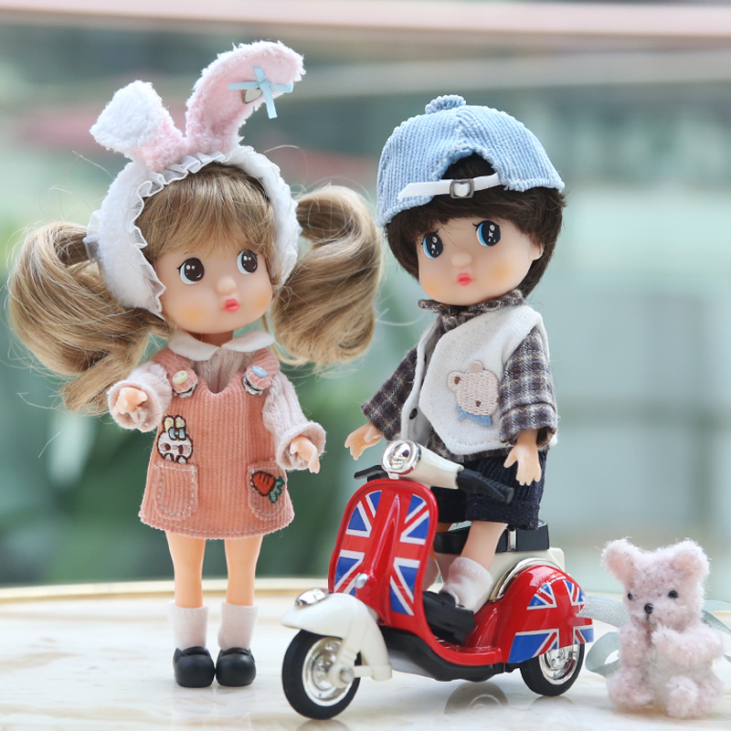 SUKI DOLL RUBBER DOLLS-LITTLE MEATBALLS 12 DOLLS CLOTHES AND SHOES CAN BE WORN ob11 SIZE