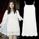 2023 new pure cotton large size inner vest sling women's mid-length sleeveless bottoming skirt inner petticoat dress spring