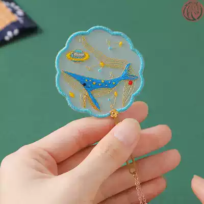 Bookmark diy material bag homemade embroidery Primary School students cute cross stitch handmade Chinese style classical girl exquisite