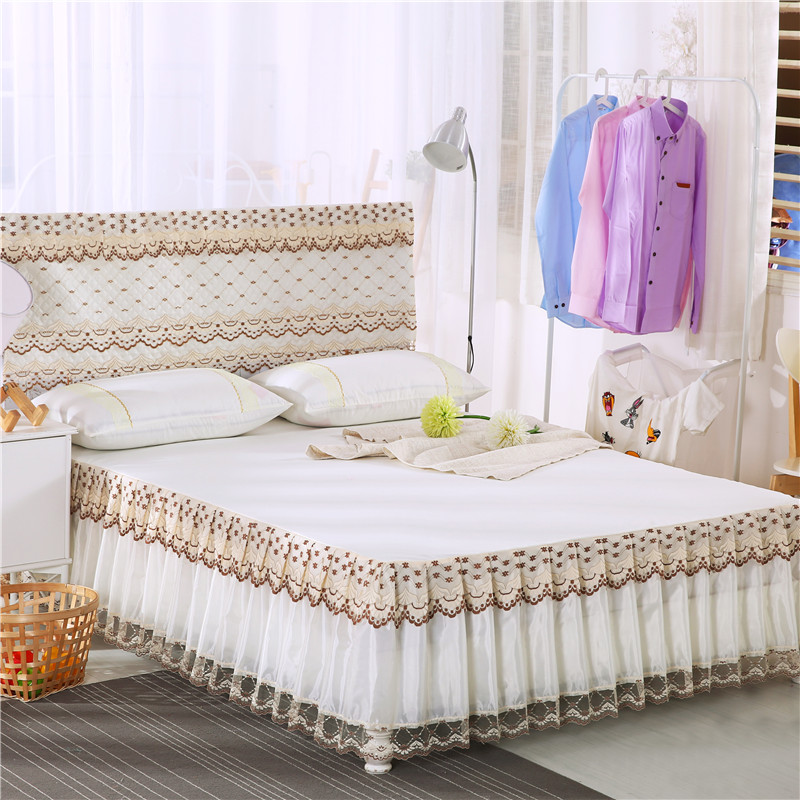 Hàn Quốc ren ren giường váy một mảnh 1,5m mét 1.8m bedspread Fitted Mattress Protector đặc biệt mùa hè - Váy Petti 	chân váy giường