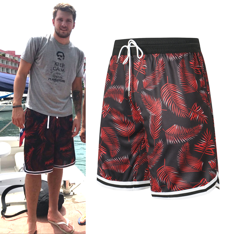 Doncic basketball pants quick-drying basketball shorts sports pants training shooting running fitness loose knee-length pants