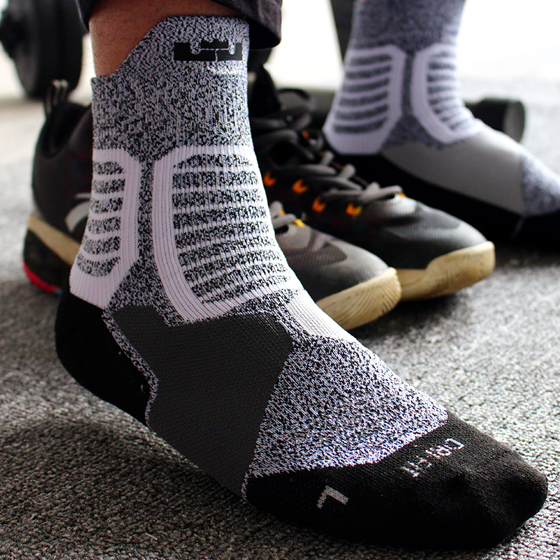 Professional basketball socks Men's Owen James Harden elite socks Sox towel bottom thickened anti-slip sports socks