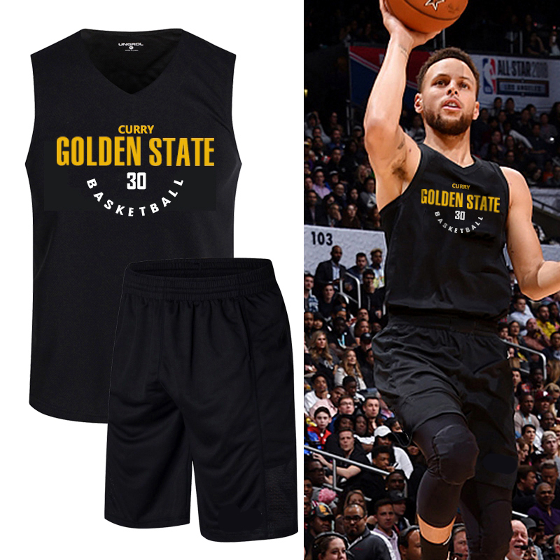Curry shooting training suit running vest sleeveless shoulder shoulder wide shoulder basketball basketball clothes