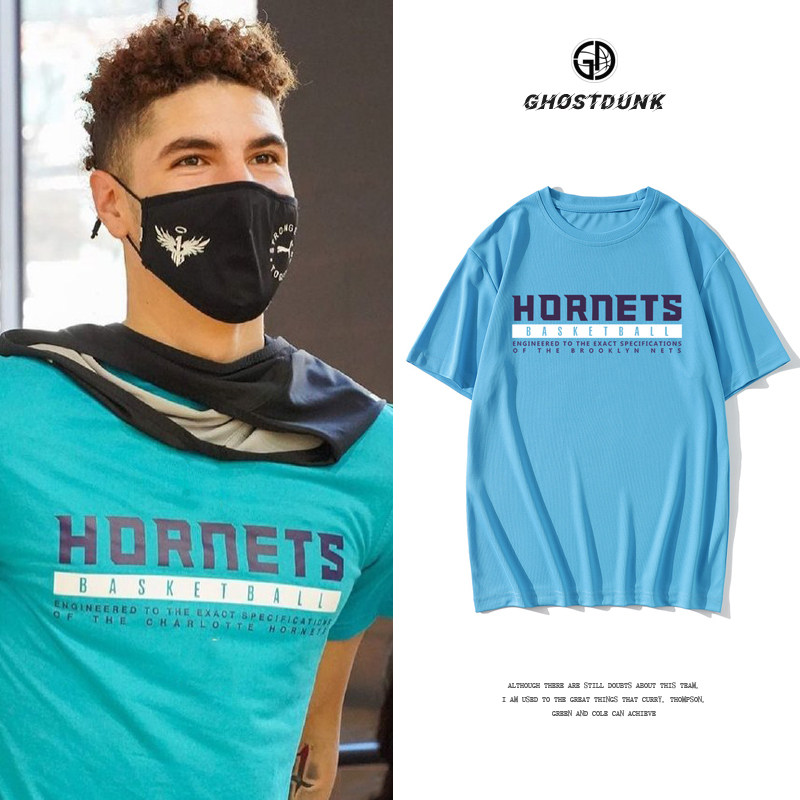 Three-ball solid color sports short-sleeved T-shirt quick-drying perspiration training suit Wasp basketball suit appearance suit Running fitness suit