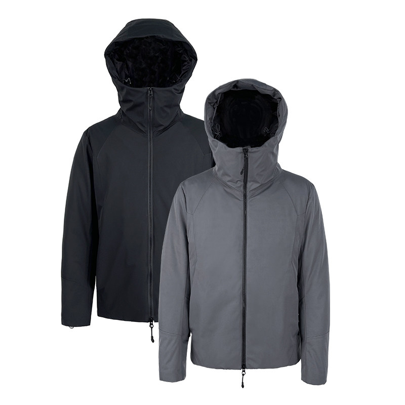 MKSZY Winter Black YKK pressed rubber bracelet KKATT warm even cap down jacket anti splash water tech fabric