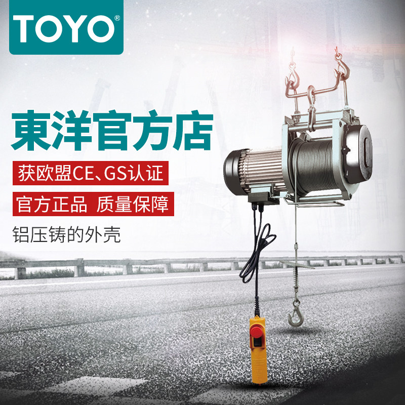 TOYO Toyo Household Lifter Little Crane Japan Micro Electric Hoist 250KG Electric Hoist 60 m