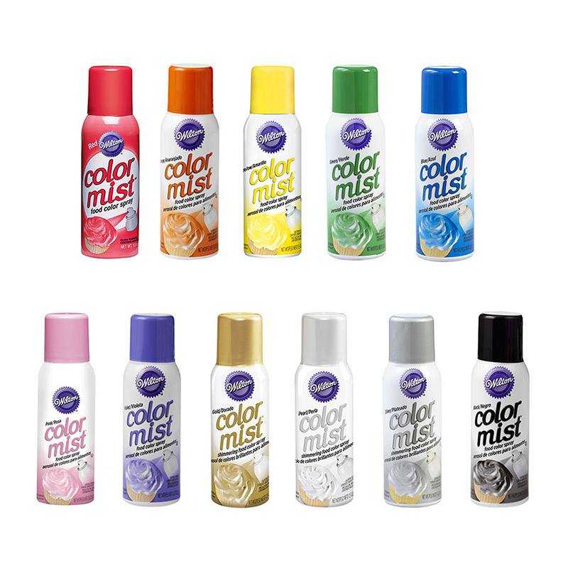 American Wheelton Wilton Pearlized Color Edible Spray Paint Spray Pigment Cream Framed to decorate the cake
