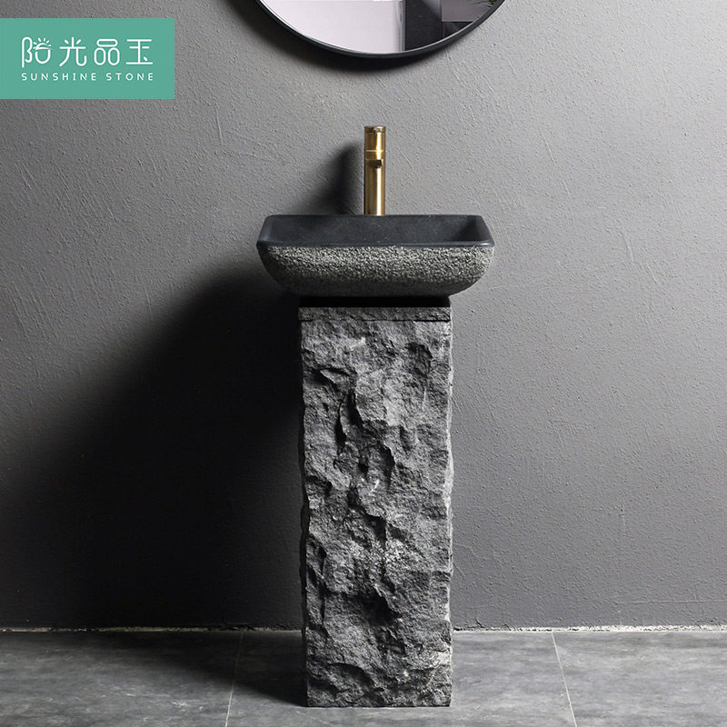 Sunshine Pint Jade-Style Post Basin Outdoor Garden Stone Integrated Light Lavish Washbasin Toilet Retro Washbasin-Taobao