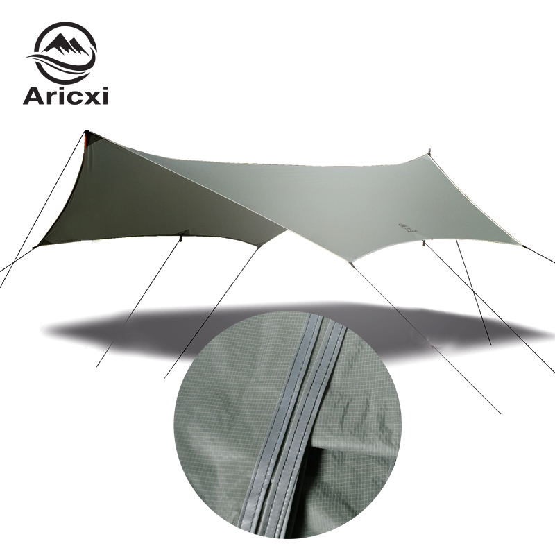 Aricxi Outdoor Sky Curtain Anti-rain tent Sky Curtain Camping Countryside Barbecue Sun Shade of the Hexagonal Butterfly-shaped Sky Curtain