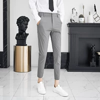 Глубокие серого укороченные брюки