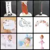 Home and everything sleep angel dance girl sleep star moon cloud card birthday cake card decoration brush