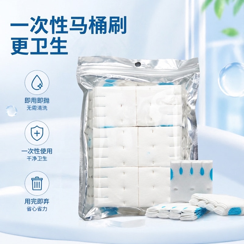 Disposable Toilet Brush Replacement Head, No Dead Corners, Toilet Cleaning Tool, Water-Soluble, Disposable Antibacterial Cleaning Tablets, Refill Pack Disposable Toilet Brush Replacement Head, No Dead Corners, Toilet Cleaning Tool, Water-Soluble, Disposable Antibacterial Cleaning Tablets, Refill Pack