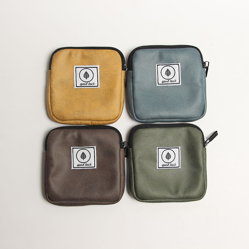 Small Portable Headphone Case Mini Small Bag Sundries Lipstick Storage Bag Card Holder Coin Purse