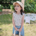 2020 Gas Summer Outfit cô gái mới GGYM trẻ em dăm Flower Vest bé Summer Sling. 