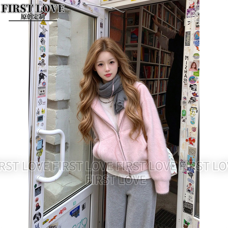 Fuzzy Winter Warm Soft Plush Hooded Sweatshirt for Women, Loose Casual Lazy Knit Sweater Top for Winter Fuzzy Winter Warm Soft Plush Hooded Sweatshirt for Women, Loose Casual Lazy Knit Sweater Top for Winter
