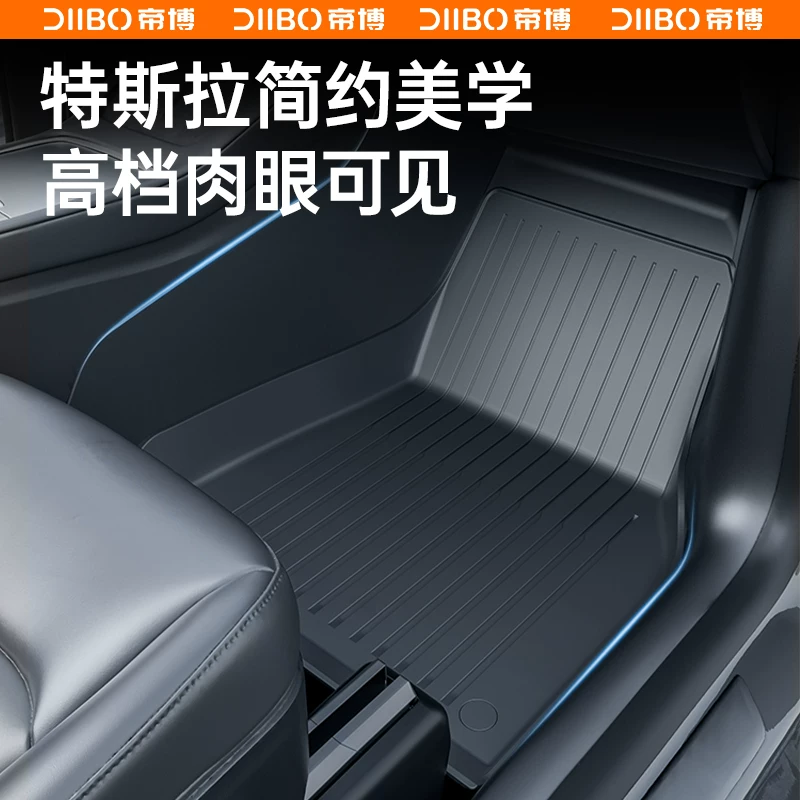 Правый руль коврик для пола Tesla Model Y, полный ТПЭ коврик для пола автомобиля Dibo, специальный для автомобиля