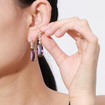 Xu Ping Caibao series water drop long tassel earrings in this year of birth are fashionable elegant and temperamental earrings for women light luxury design