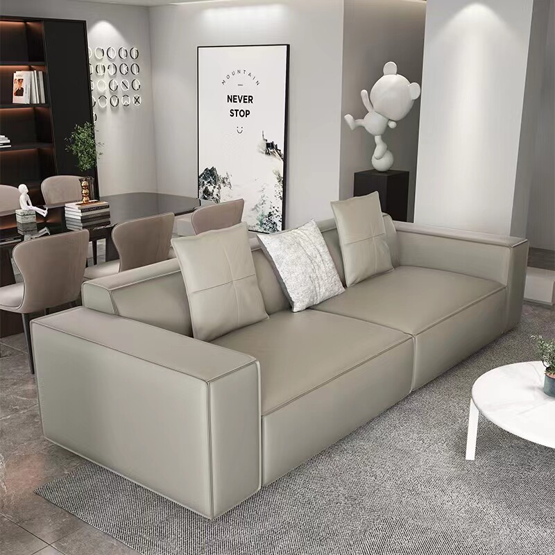 Nordic Living Room Tofu Tetris Technology Bouffers Sofa Modern Brief About Straight Inline Trio minimalist minimalist