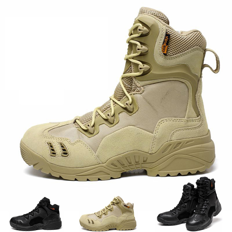 Outdoor Desert Tactical Boots for Adult Boots for Boys and Boys for Boys and Girls Low-gang High-gang Anti-Slide Wear Resistance Tactical Boots