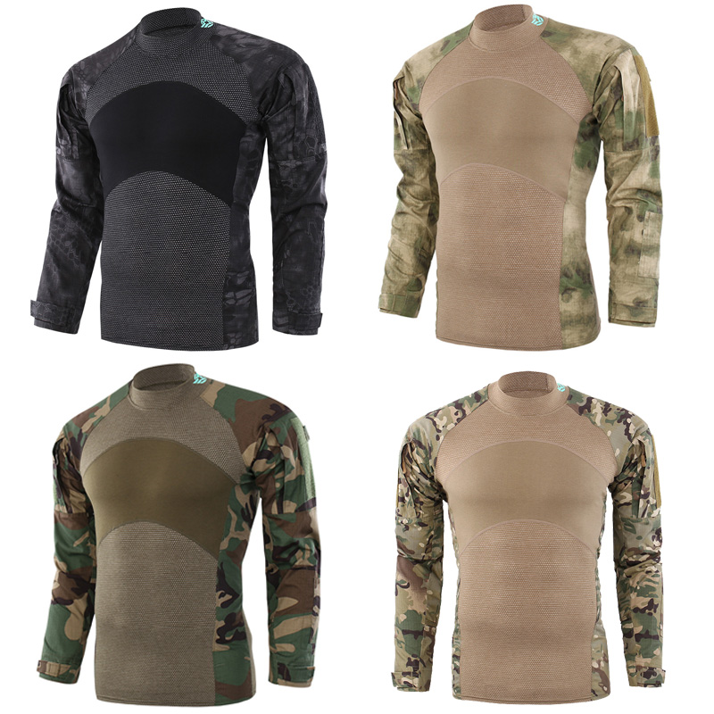 ESDY New Three Generation Battle Frog Tactical Shirt Sports Breakthrough Outdoor MC Black Python Camouflage